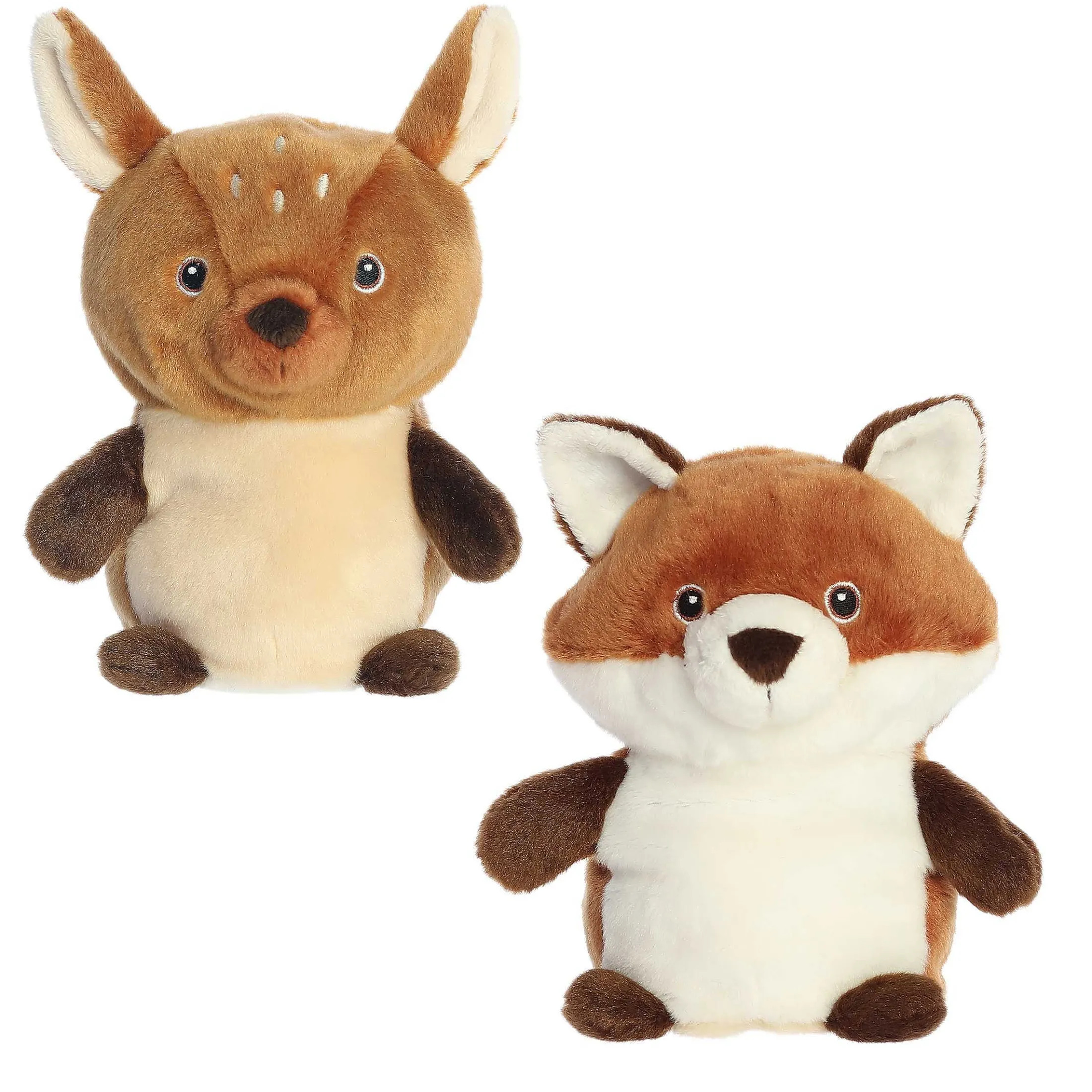 Aurora® - Eco Nation - Reversible Eco Pairs - 6.5" Fawn And Fox
